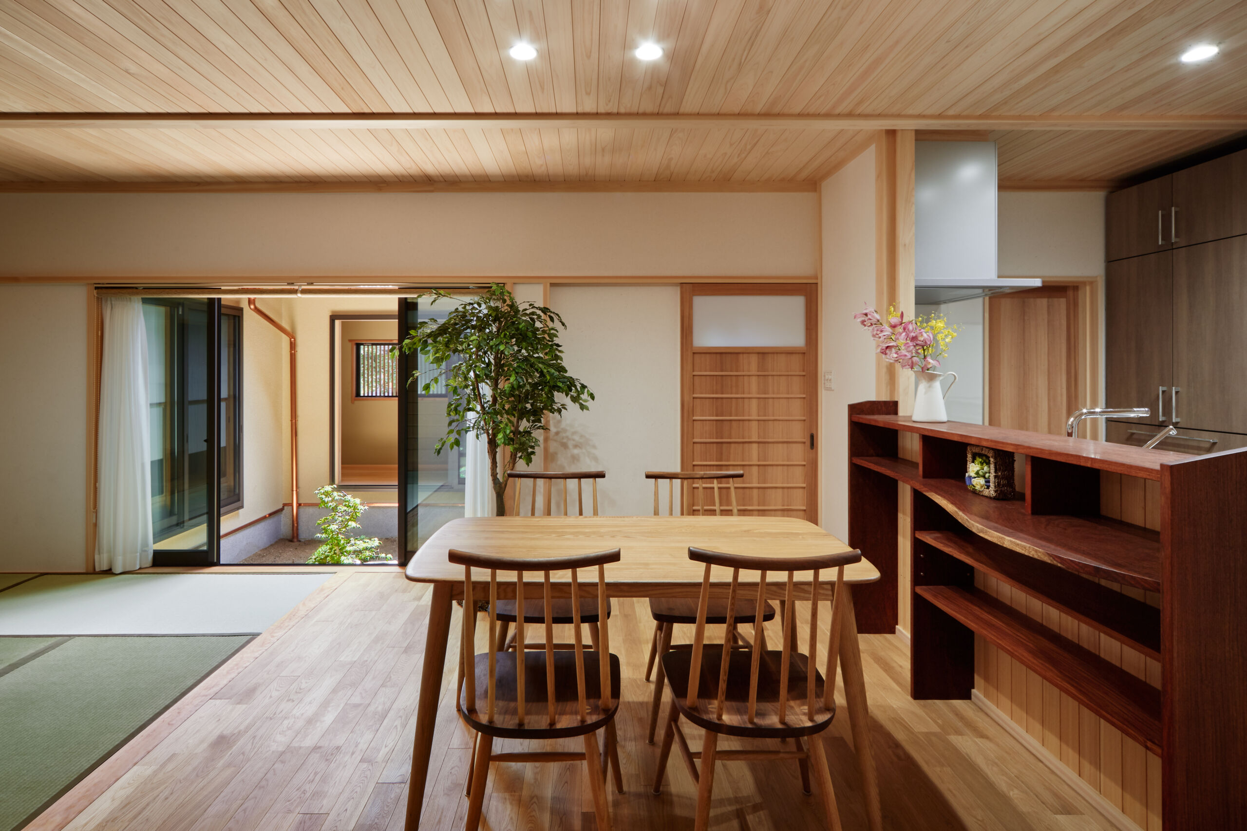 手仕事、素材の美が生きる和空間／岡山市北区 | 施工事例 | なんば建築工房